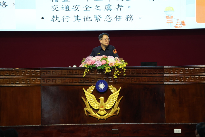 專43期畢業講習校長講授「基層執法工作的素養與期許－守護正義的初衷與新時代執法展望」圖片